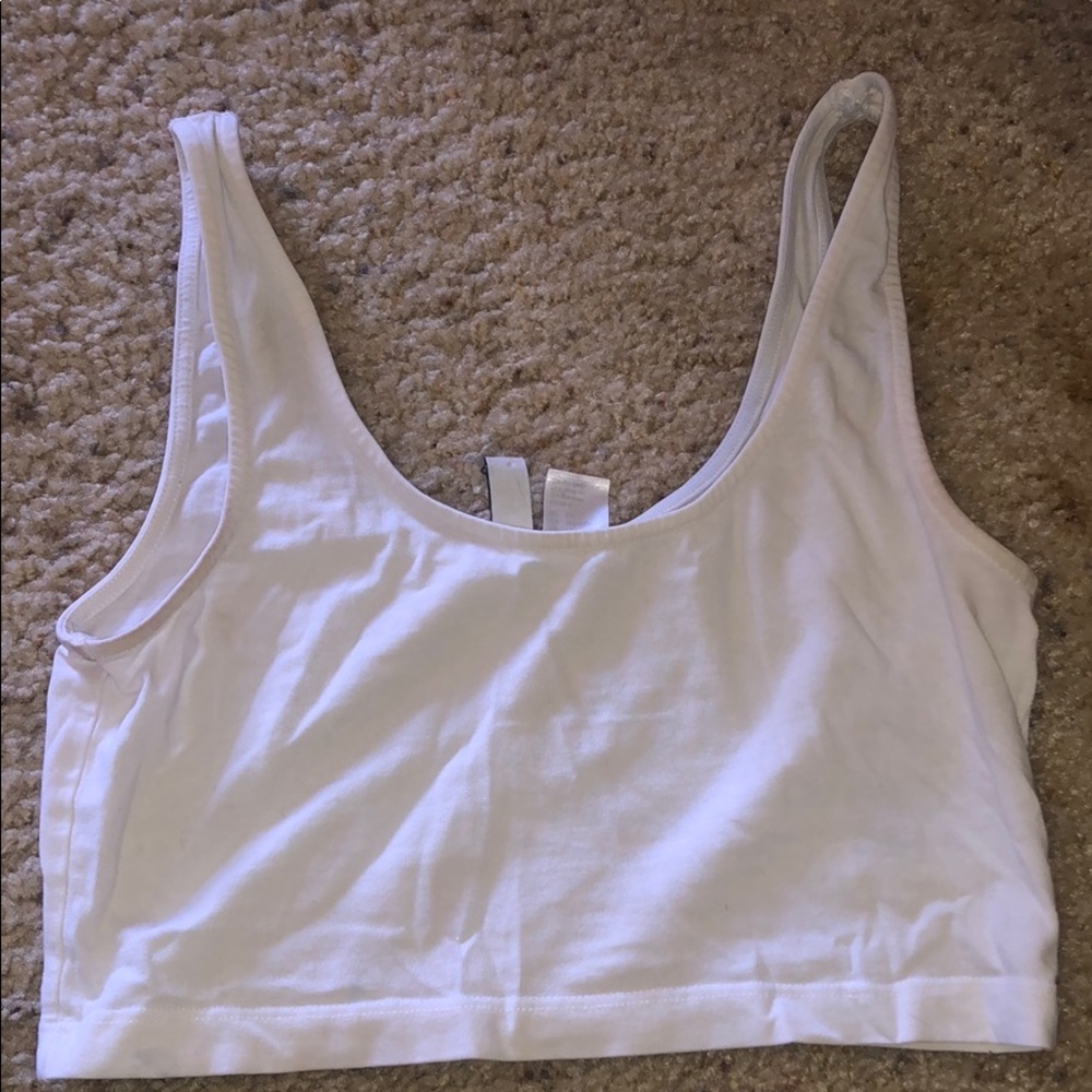 White crop top